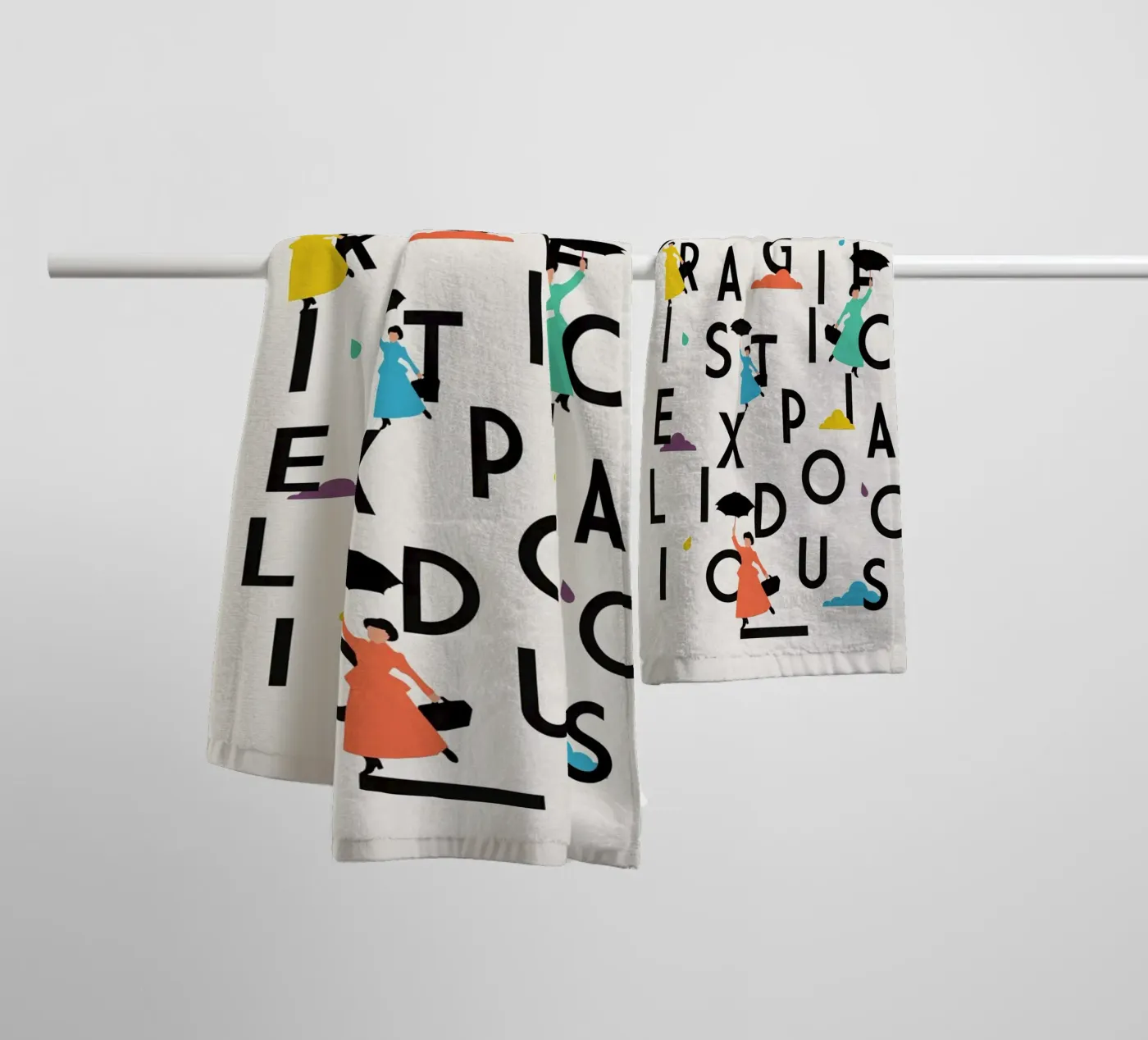 Supercali towel by The Poster Kid