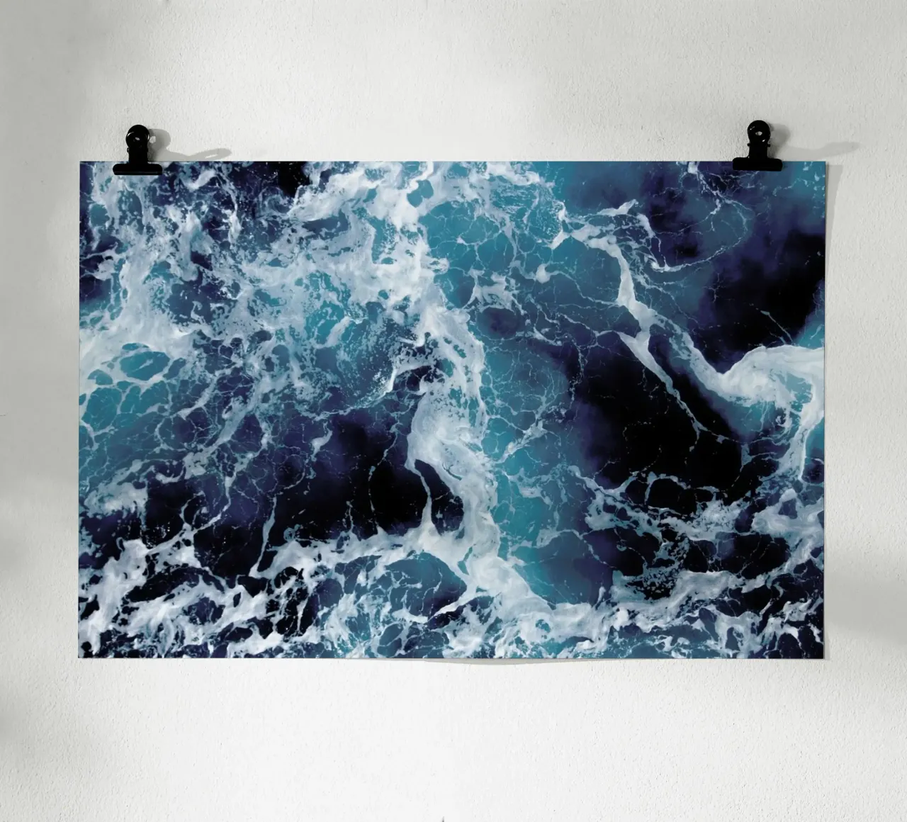 The Sea by @Michaela_LRA poster con telaio in legno da EyeEm Mobile GmbH