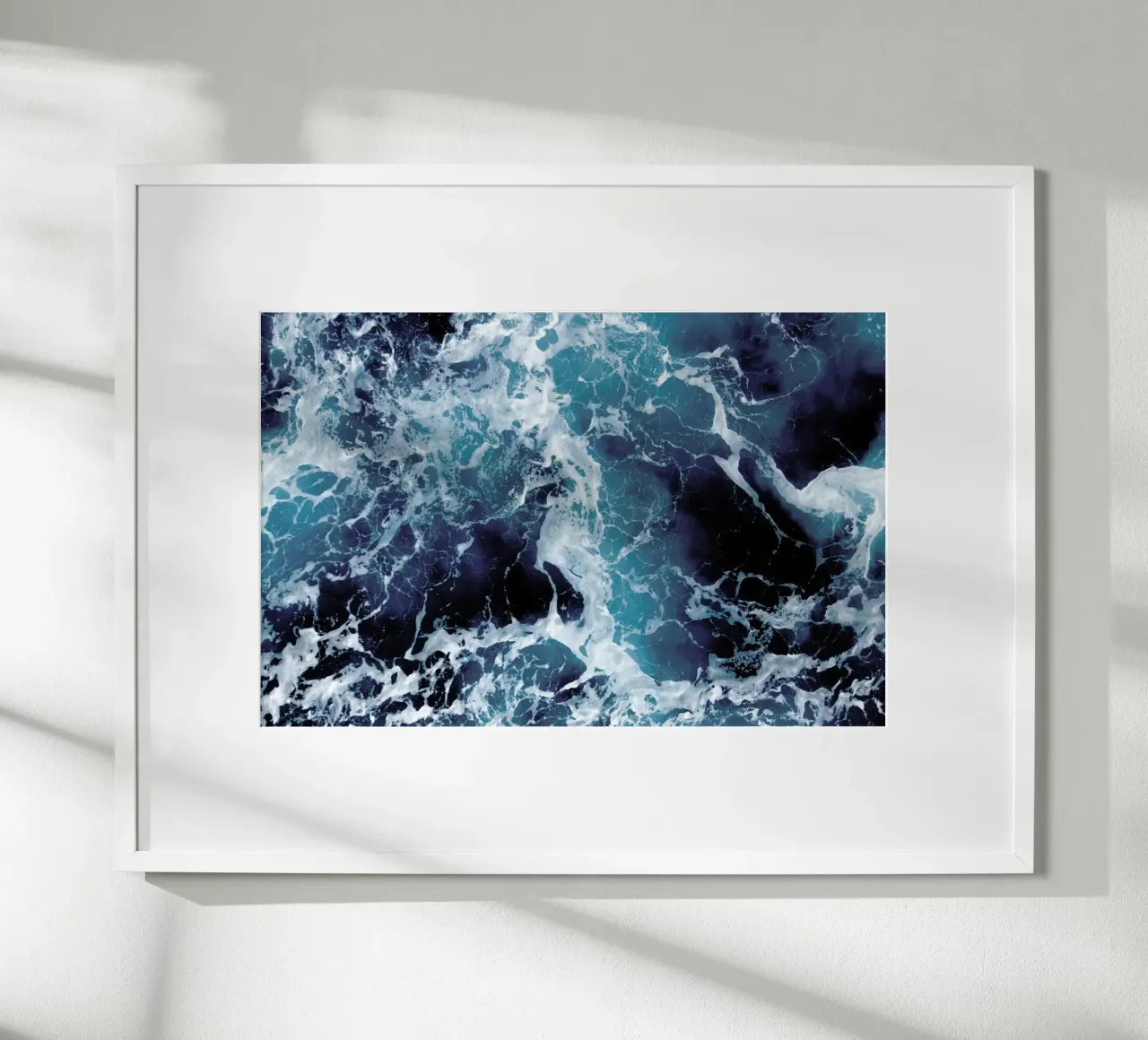 The Sea by @Michaela_LRA poster con telaio in legno da EyeEm Mobile GmbH