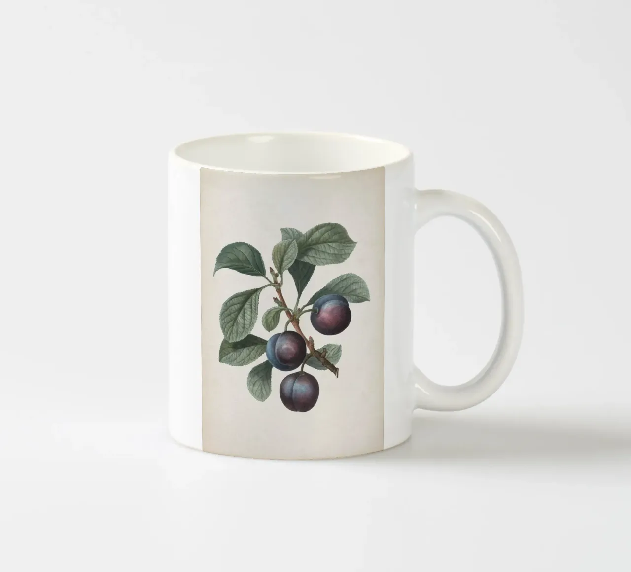 Vintage Redouté 1 Prunus Myrobalana ceramic mug by Vintage Print Collection