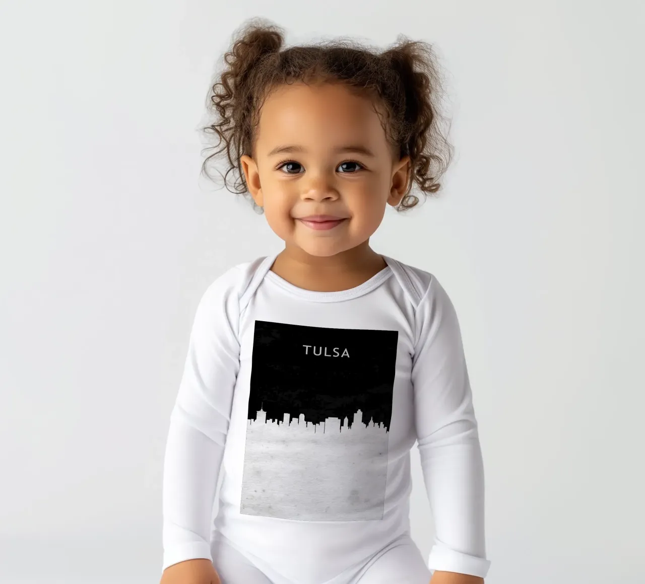 Tulsa Oklahoma body neonato maniche lunghe da Travelstudio