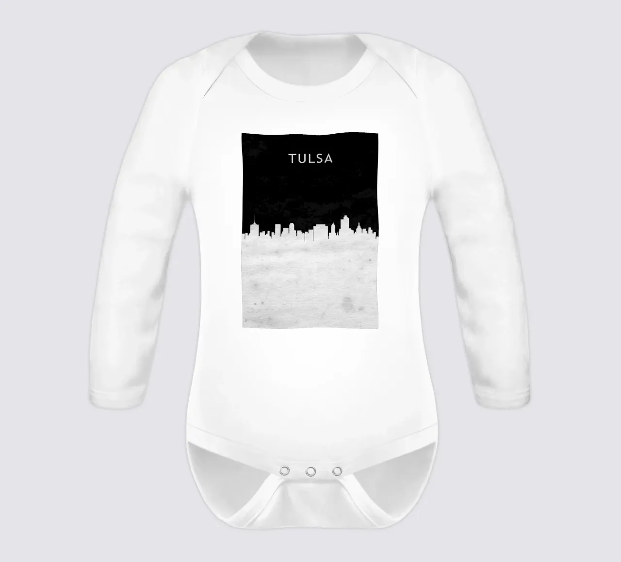 Tulsa Oklahoma body neonato maniche lunghe da Travelstudio