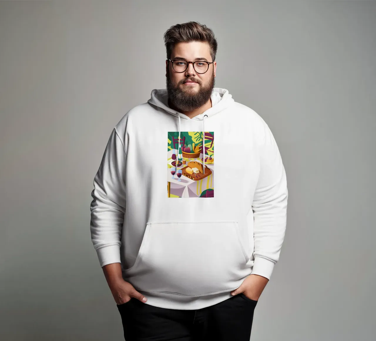 Raduno di vini rustici felpa con cappuccio da Kamera Obskura