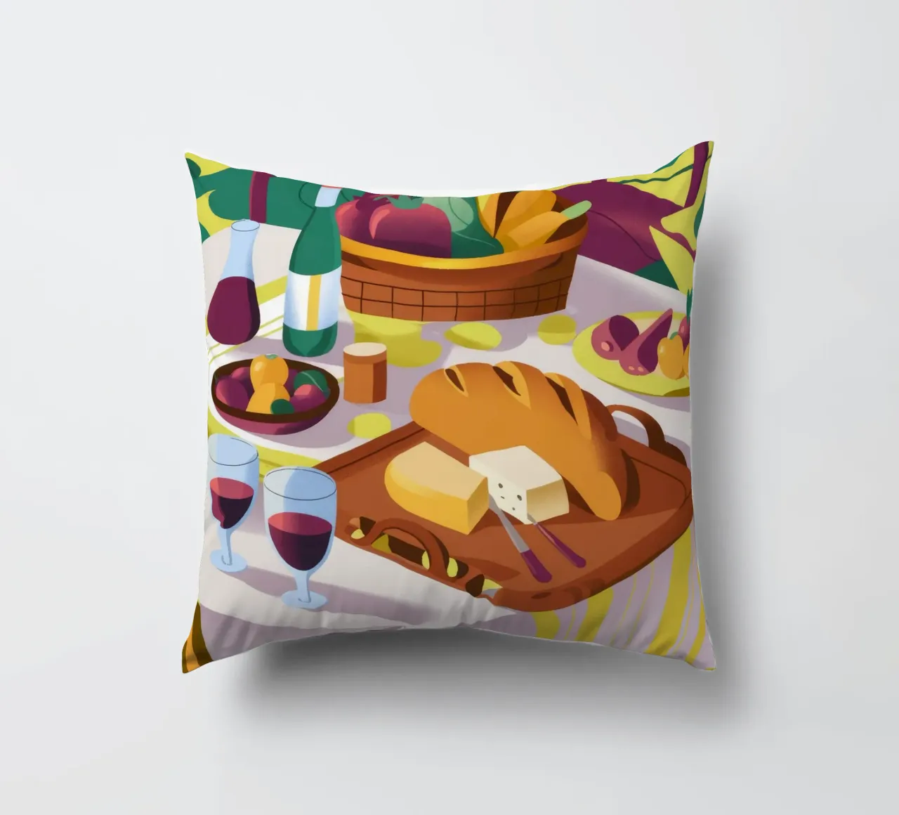 Raduno di vini rustici cuscino da Kamera Obskura