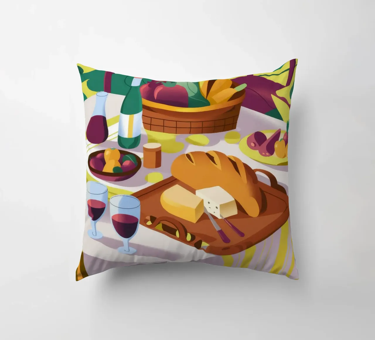 Raduno di vini rustici cuscino da Kamera Obskura