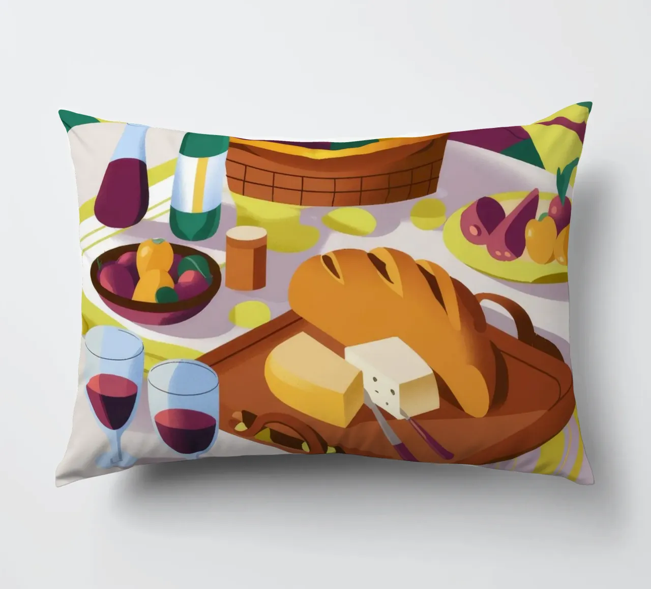 Raduno di vini rustici cuscino da Kamera Obskura