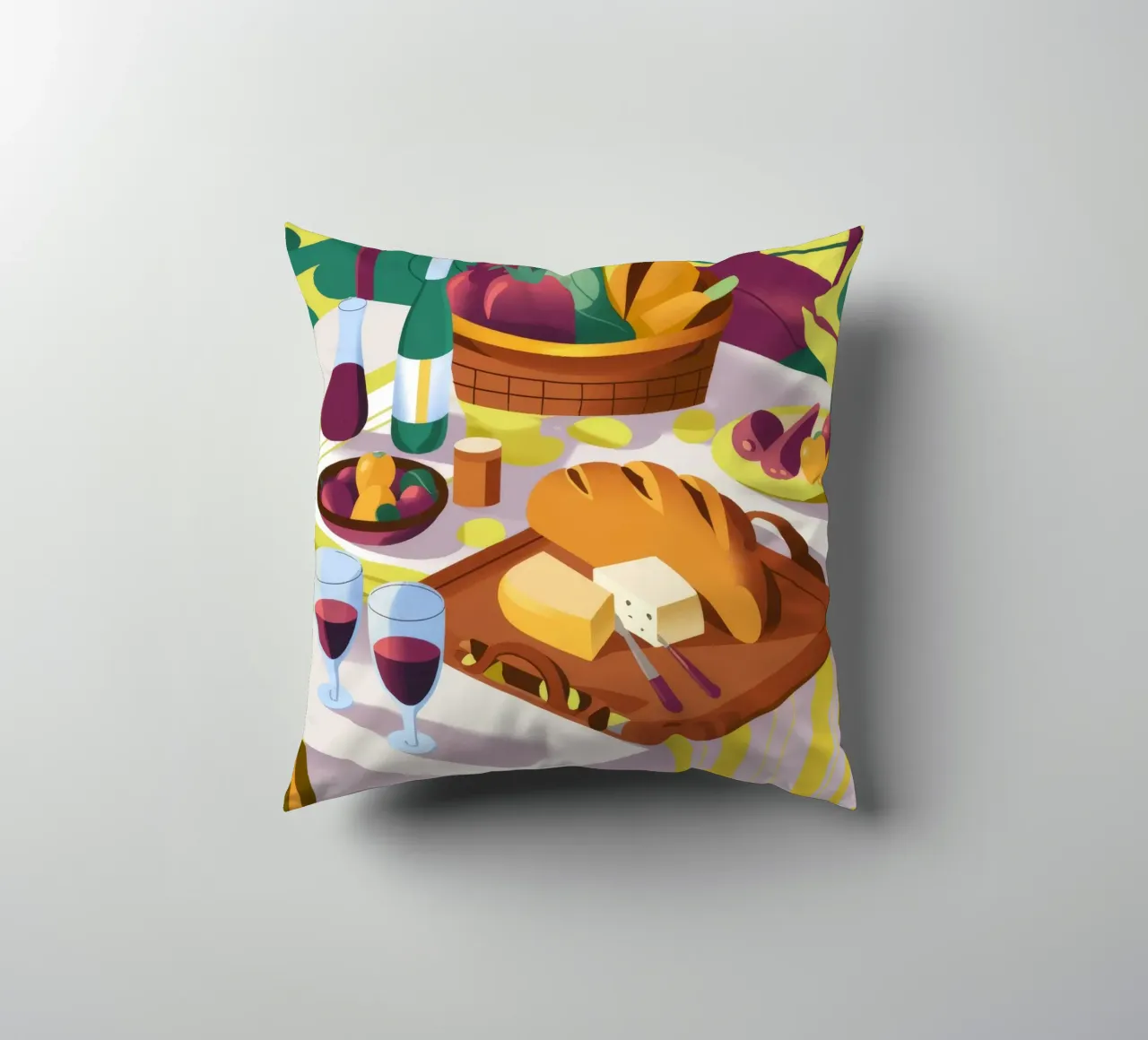 Raduno di vini rustici cuscino da Kamera Obskura