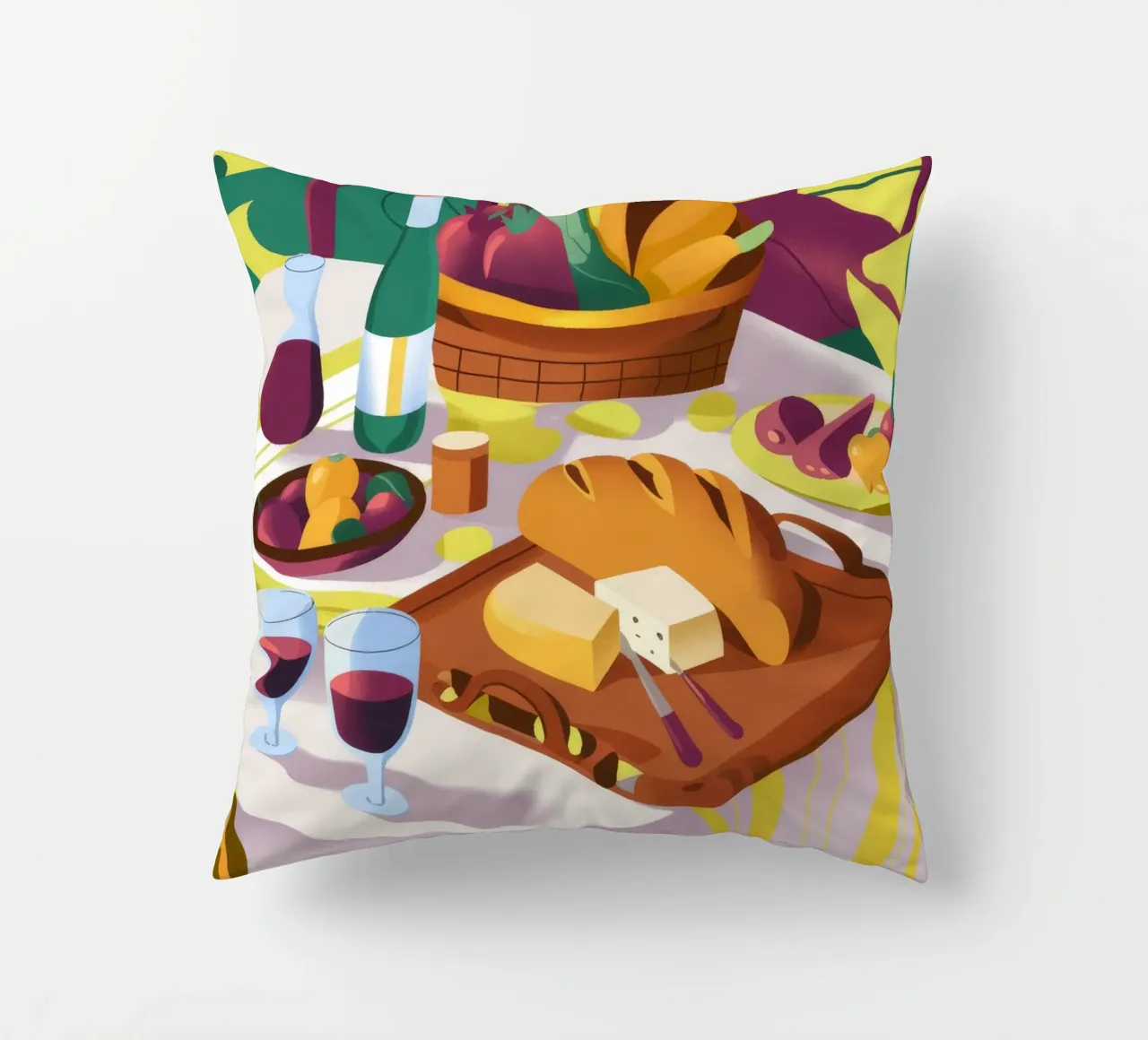 Raduno di vini rustici cuscino da Kamera Obskura