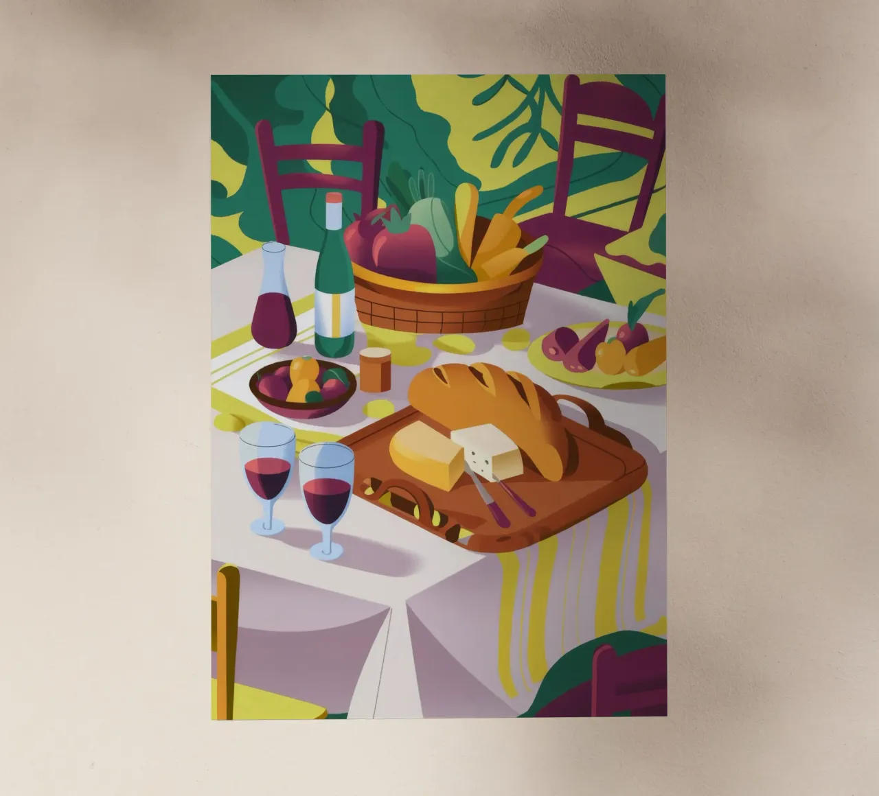 Raduno di vini rustici pellicola backlit da Kamera Obskura