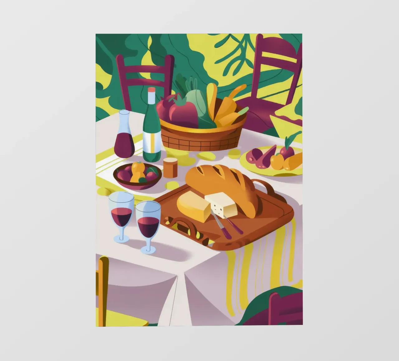 Raduno di vini rustici pellicola backlit da Kamera Obskura