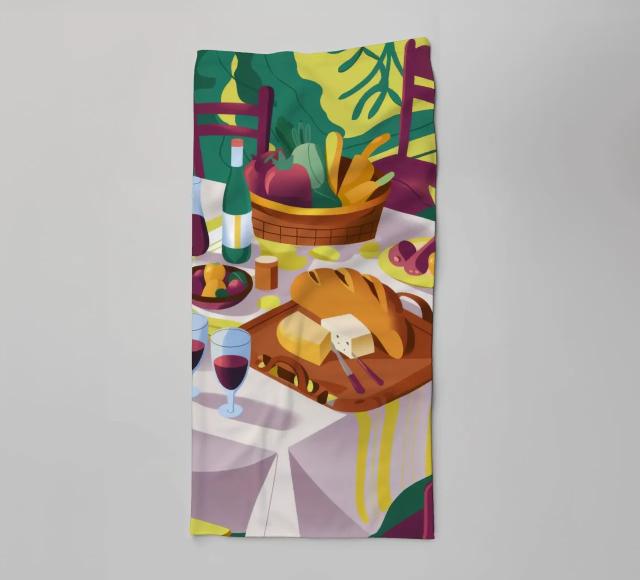 Raduno di vini rustici asciugamano da bagno da Kamera Obskura