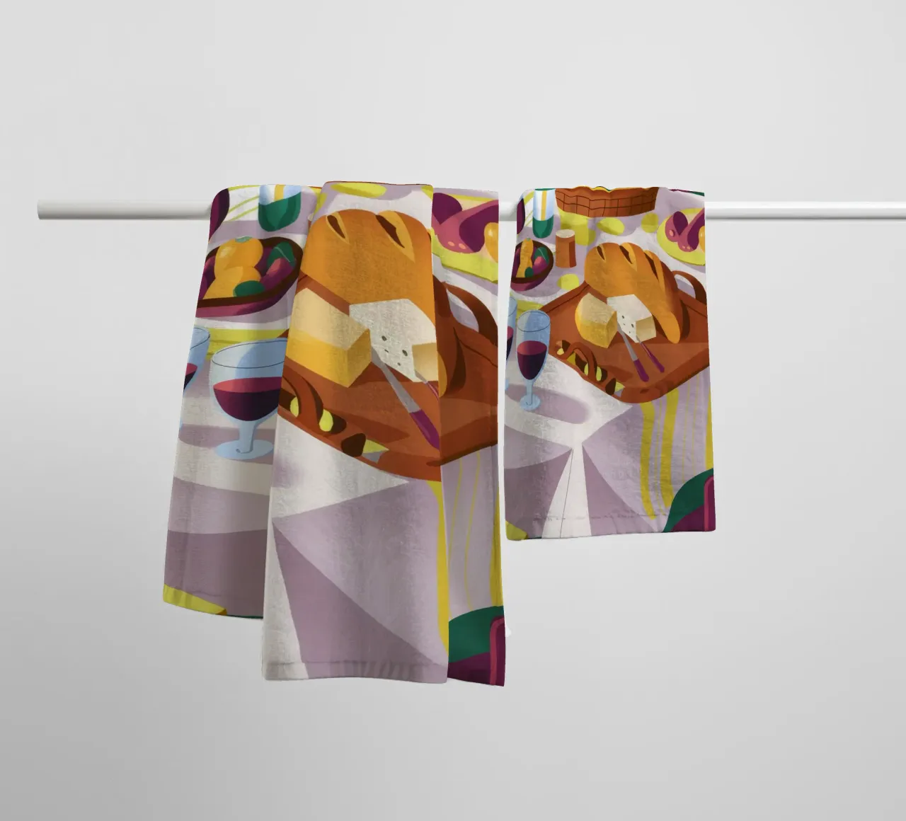 Raduno di vini rustici asciugamano da bagno da Kamera Obskura