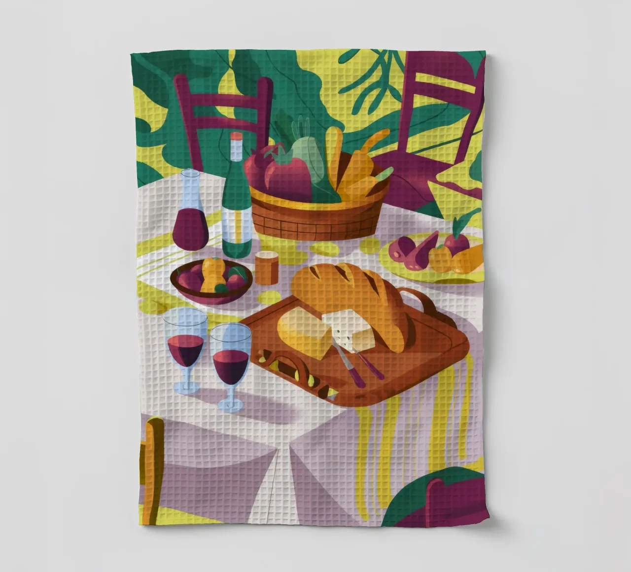 Rassemblement de vins rustiques torchon de Kamera Obskura