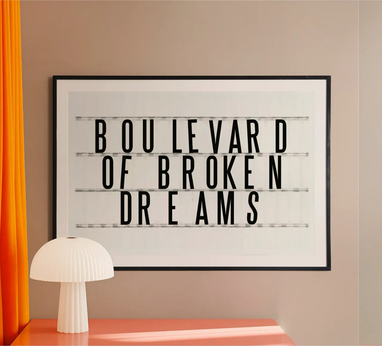 Cinema No. 9 poster con telaio in legno da typealive