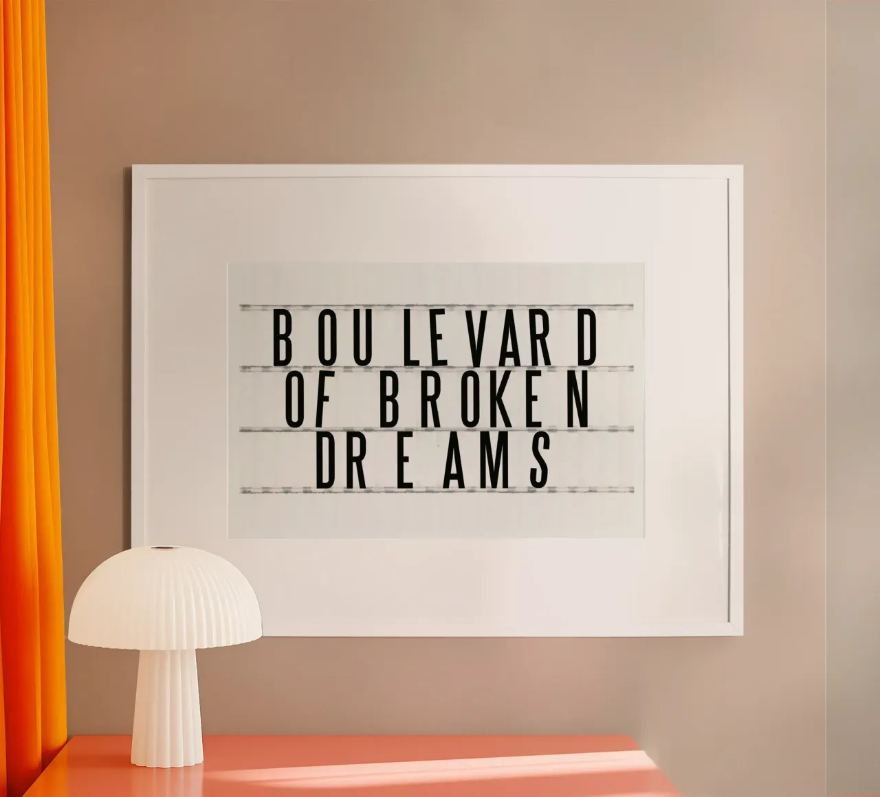 Cinema No. 9 poster con telaio in legno da typealive