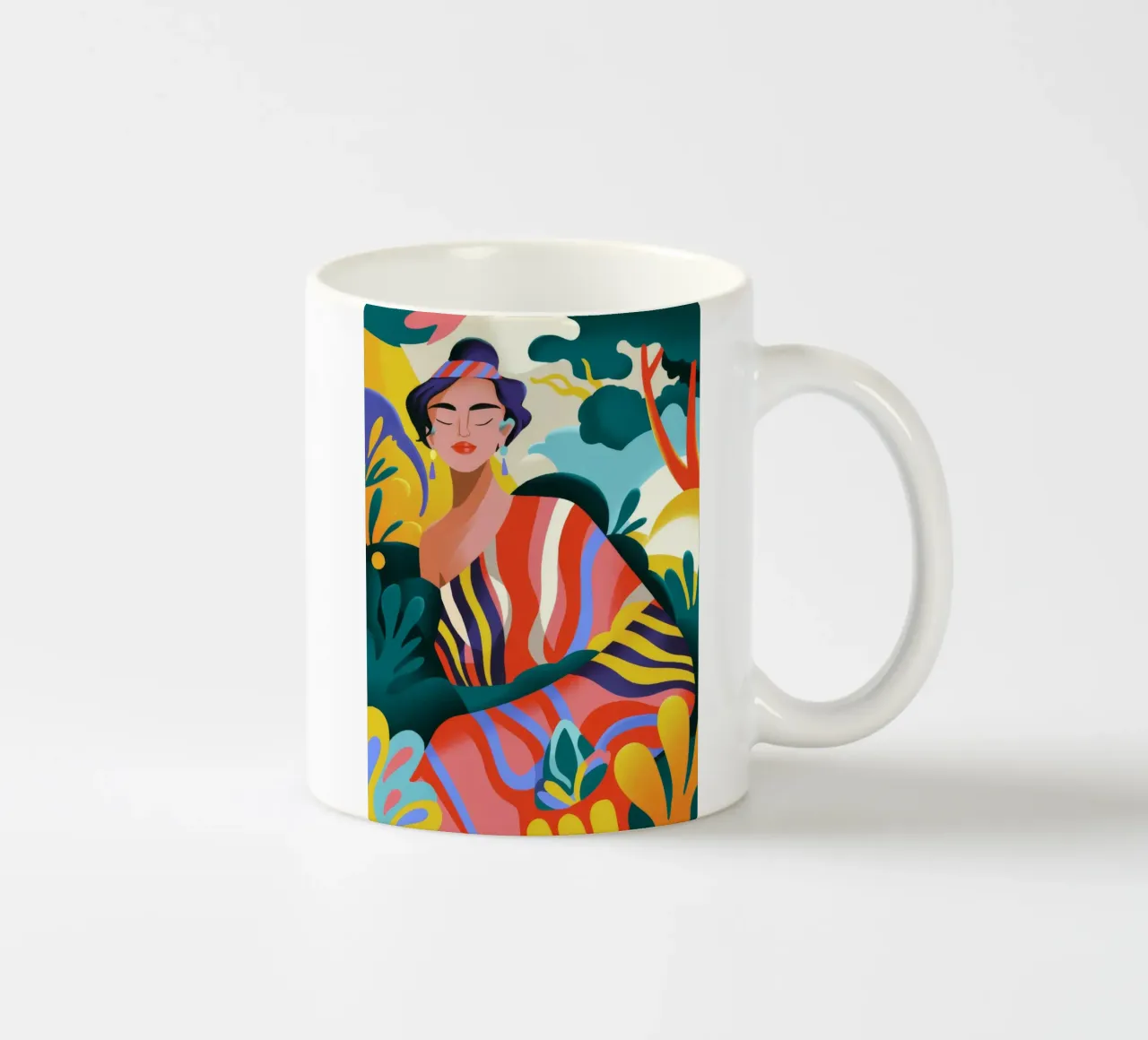 Muse de la sérénité tropicale mug en céramique de Kamera Obskura