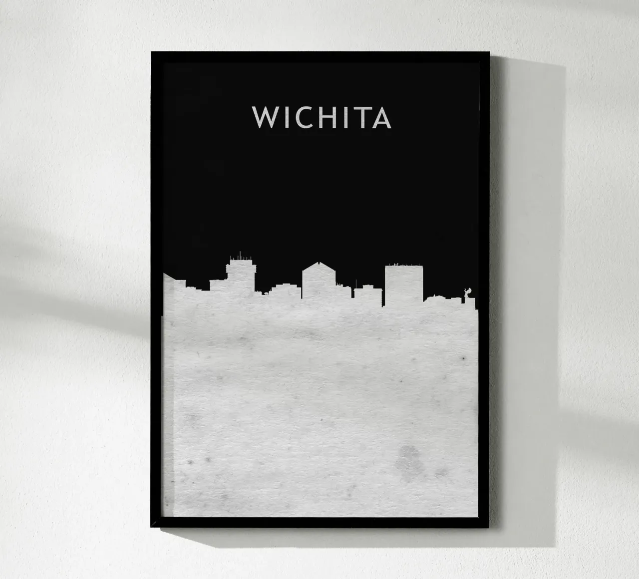Wichita Kansas poster con telaio in plastica da Travelstudio