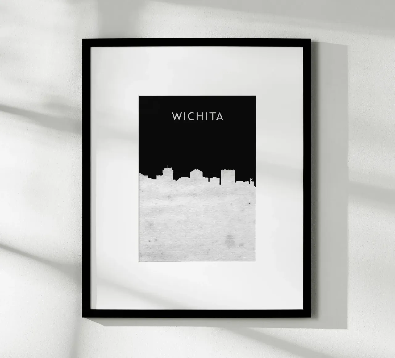 Wichita Kansas poster con telaio in plastica da Travelstudio