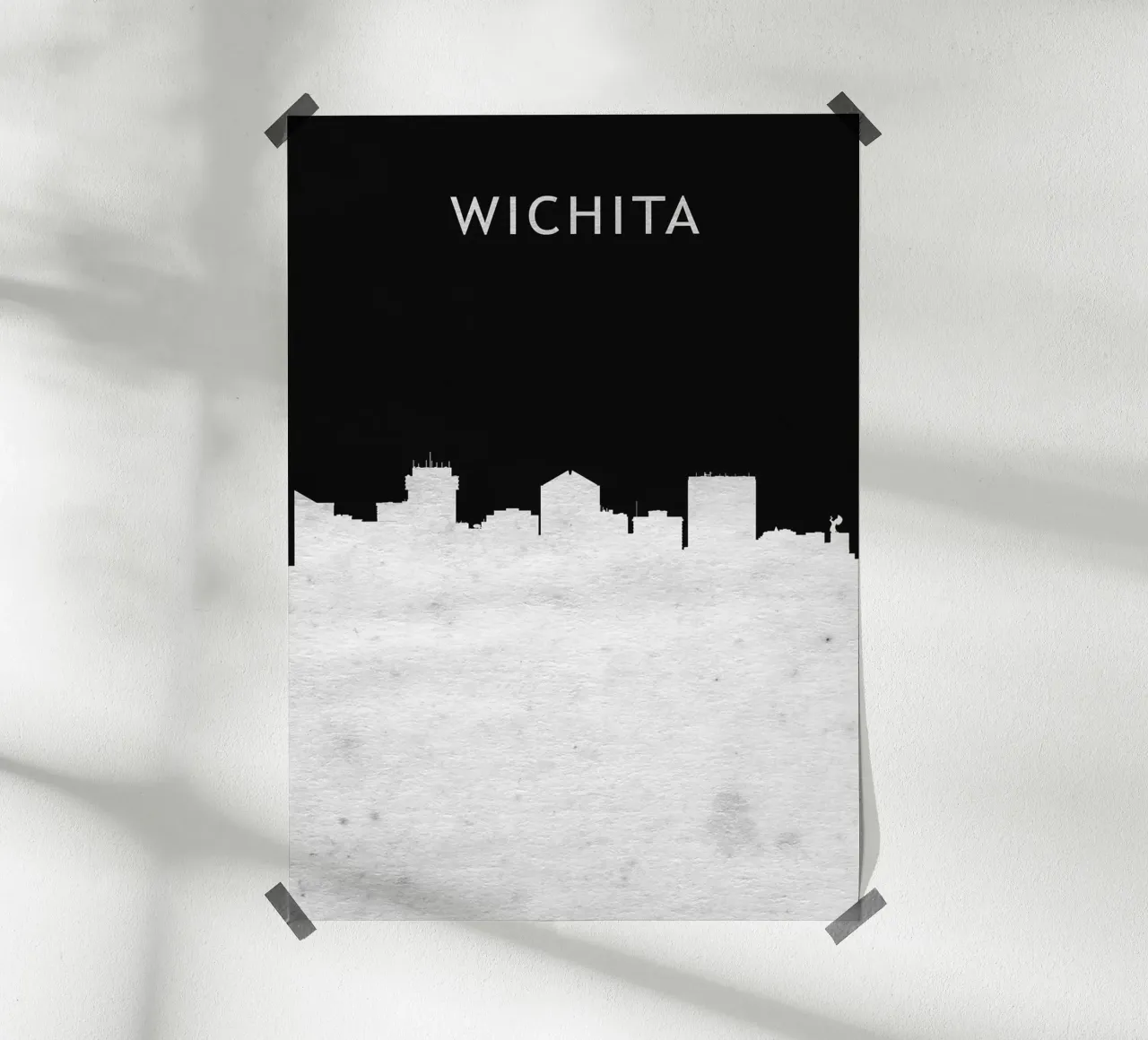Wichita Kansas poster con telaio in plastica da Travelstudio