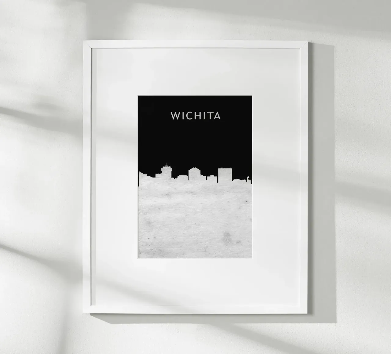 Wichita Kansas poster con telaio in plastica da Travelstudio