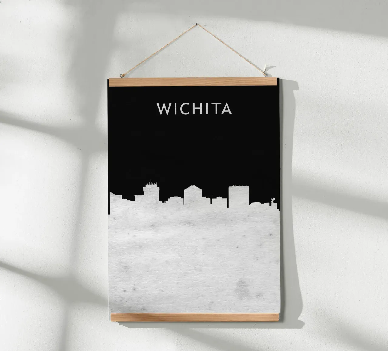 Wichita Kansas poster con telaio in plastica da Travelstudio