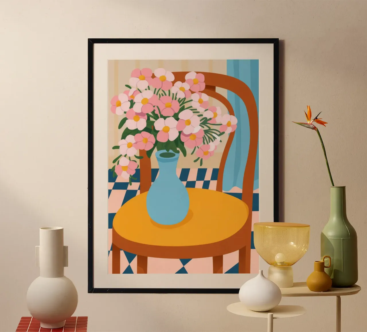 Blaue Vase Charme Hahnemühle von Kamera Obskura
