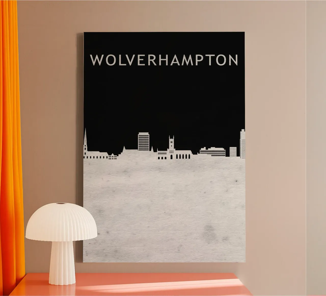 Wolverhampton England tela con Cornice a cassetta da Travelstudio
