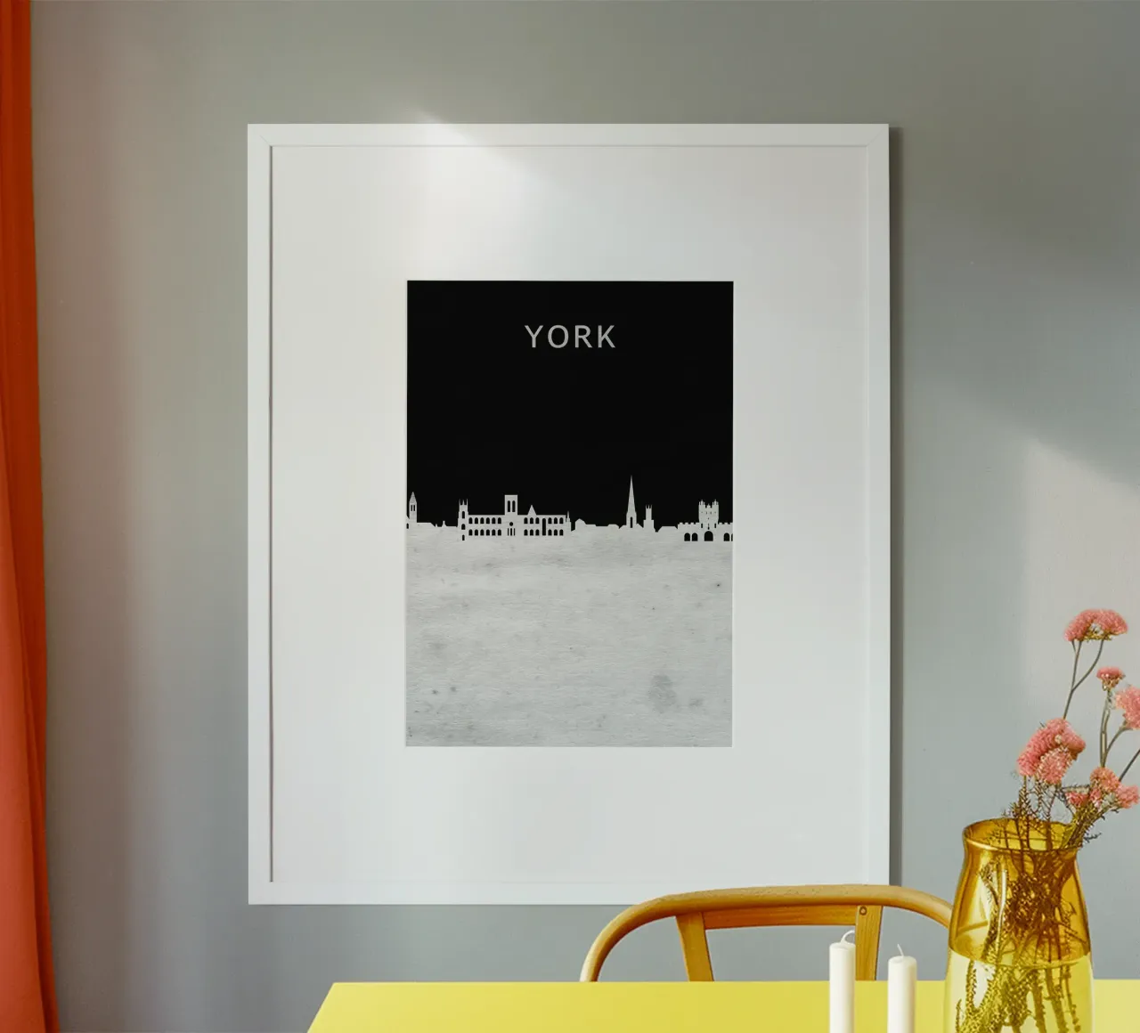York England poster con telaio in plastica da Travelstudio