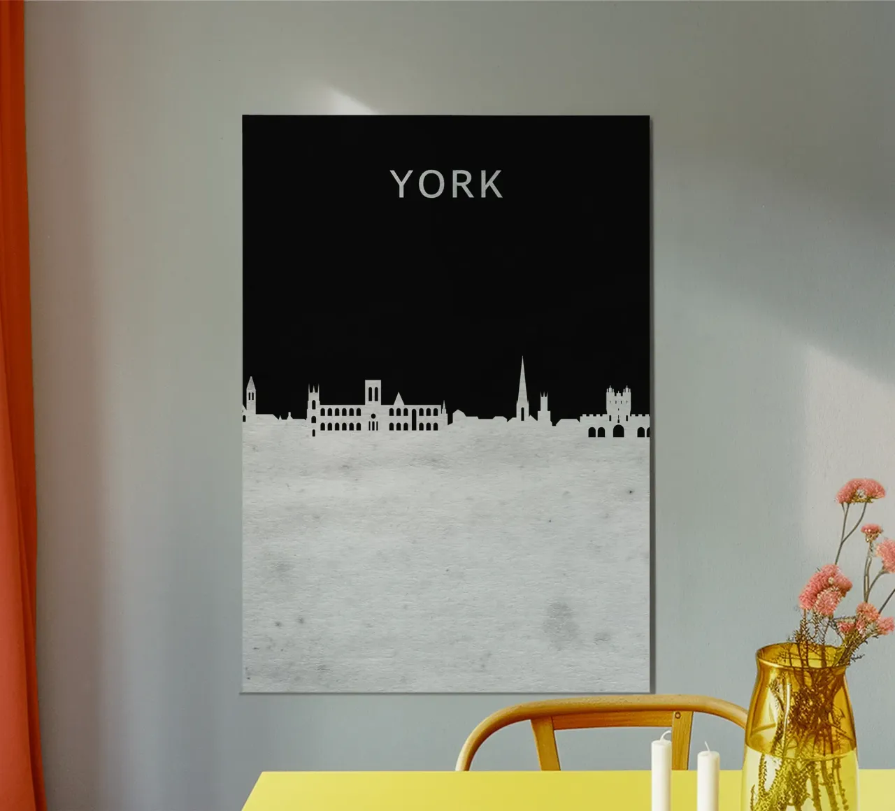 York England poster con telaio in plastica da Travelstudio