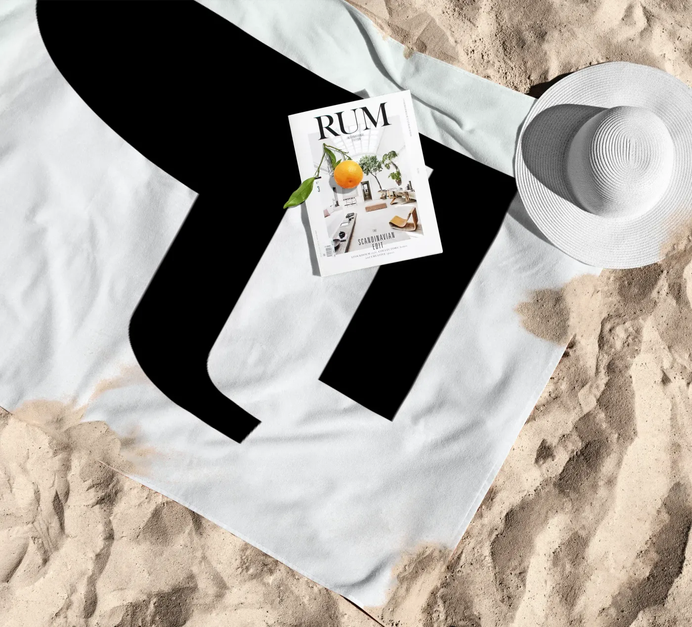Paragraph beach towel by petiteCAPS
