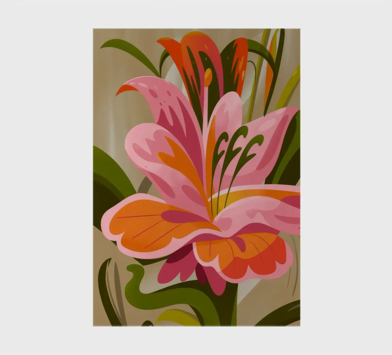 Bold Lily Bloom notebook by Kamera Obskura