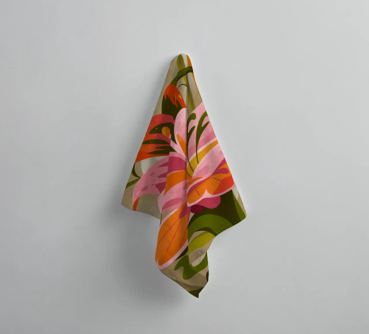 Bold Lily Bloom towel by Kamera Obskura