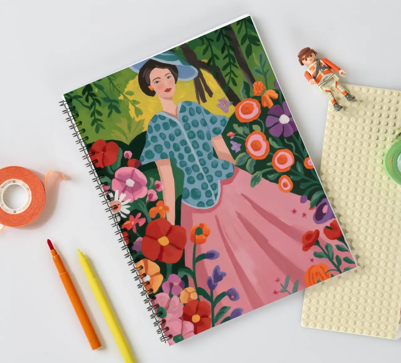 Robe florale Grace carnet à spirale de Kamera Obskura