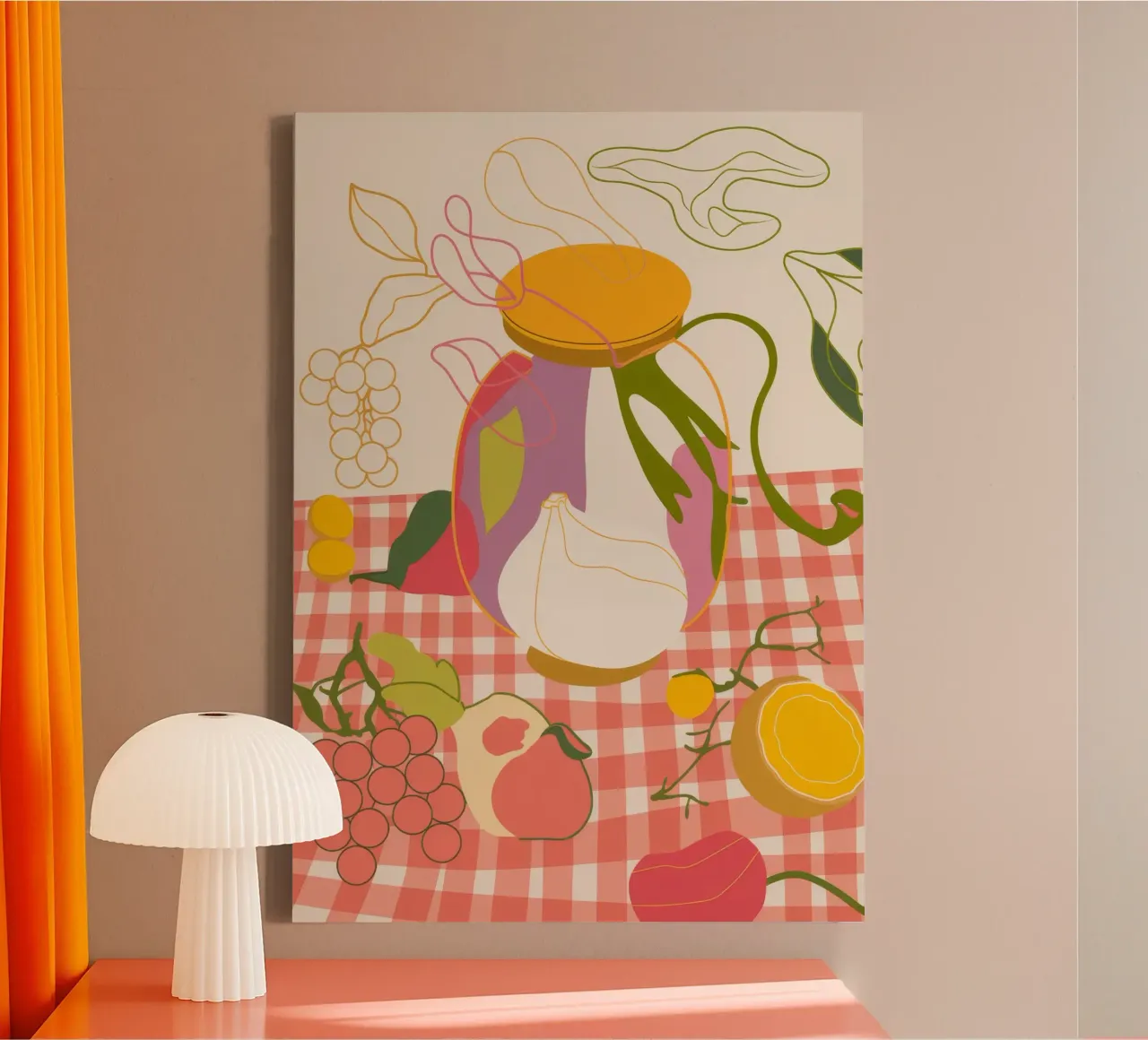Citrus Table Harmony canvas by Kamera Obskura