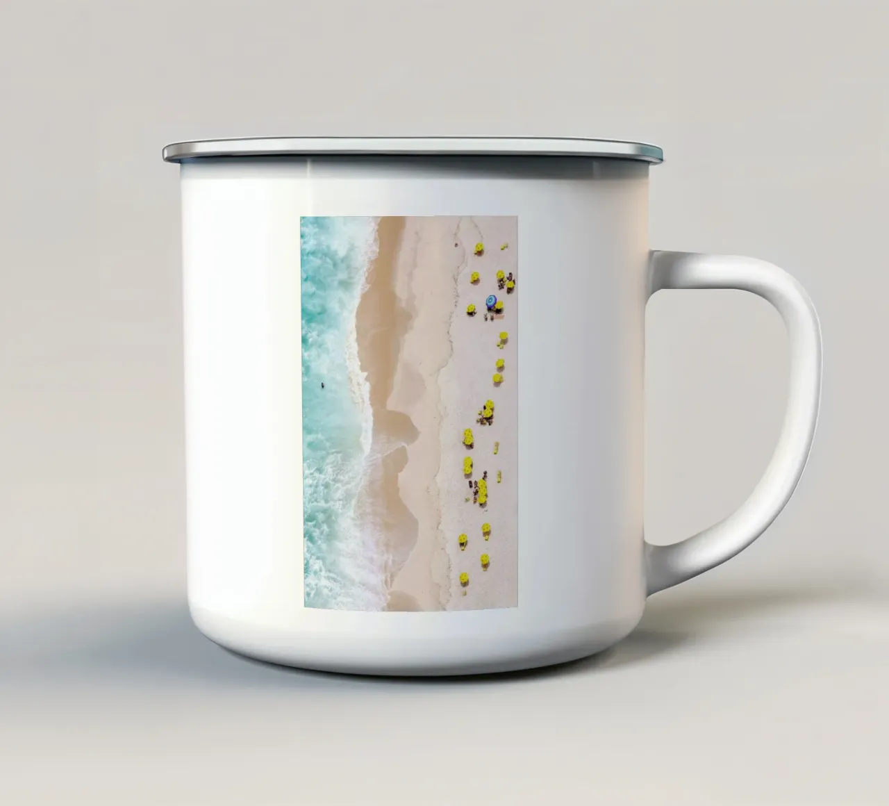 Be Unique by @DiegoBaravelli Emaille Tasse von EyeEm Mobile GmbH
