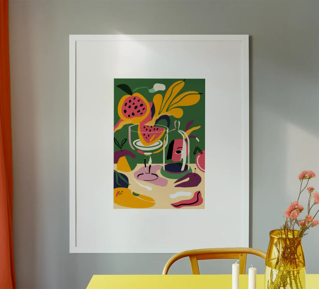 Delizia tropicale poster con telaio in alluminio da Kamera Obskura