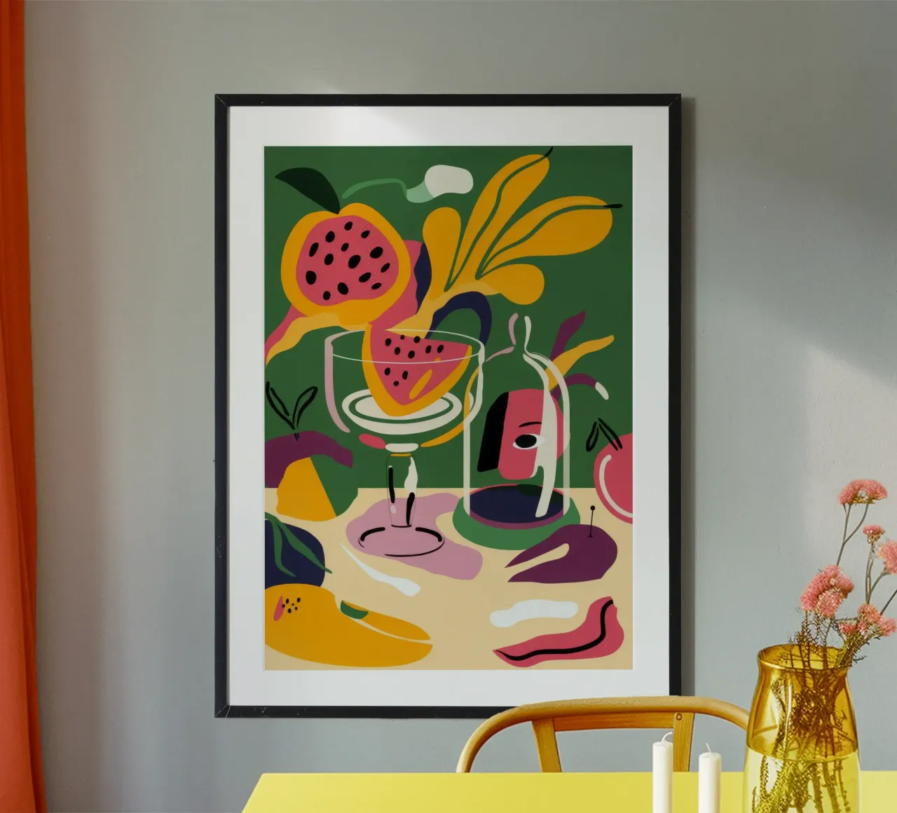Delizia tropicale poster con telaio in alluminio da Kamera Obskura