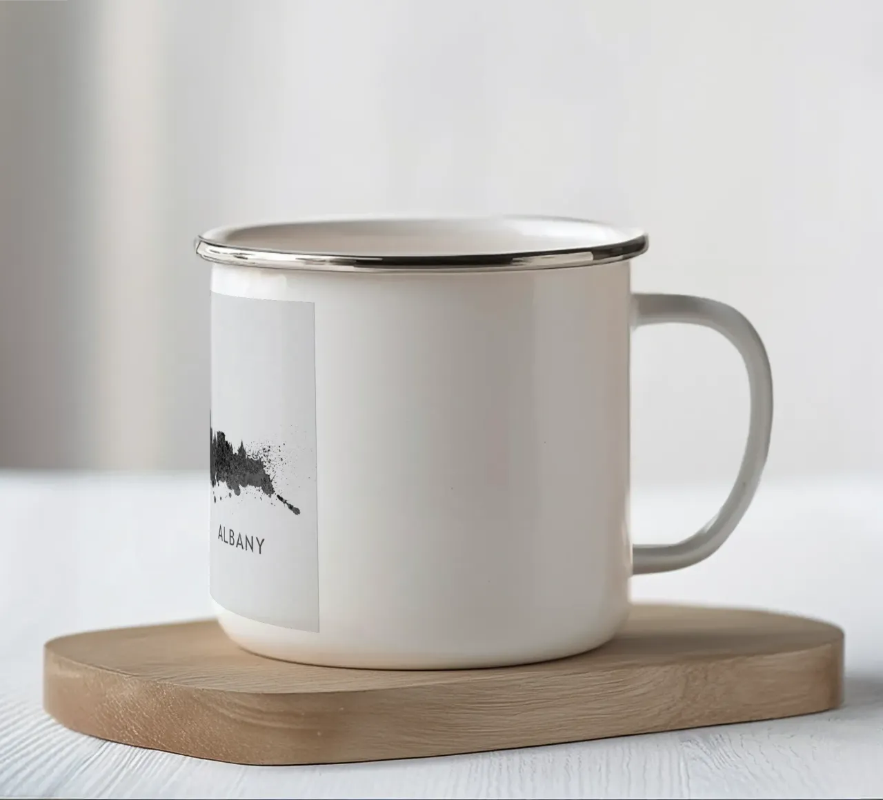 Albany New York tazza in smalto da Travelstudio