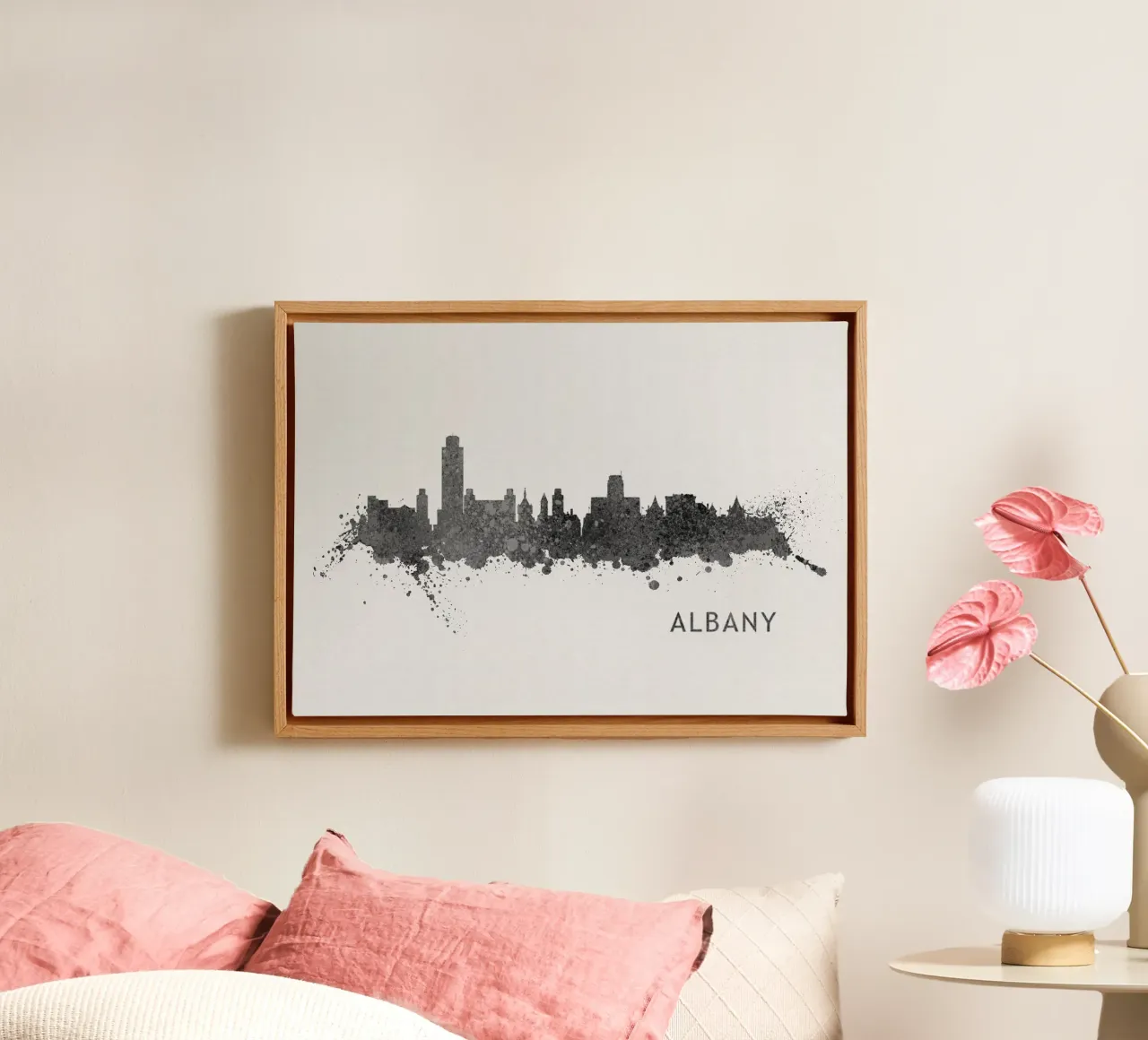 Albany New York tela con Cornice a cassetta da Travelstudio