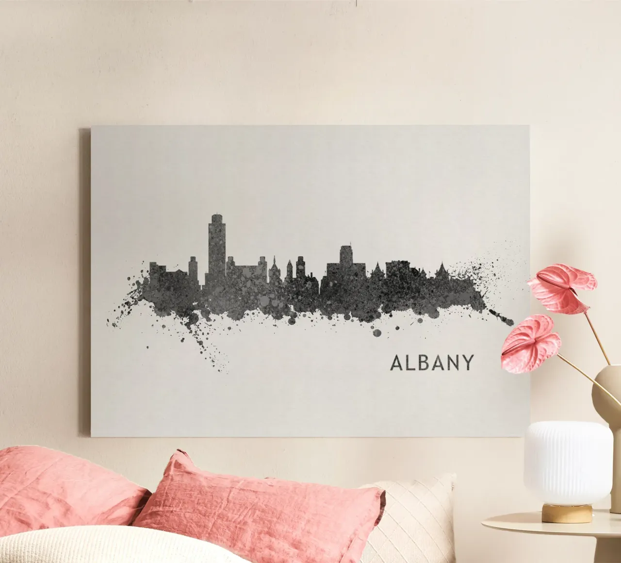 Albany New York tela con Cornice a cassetta da Travelstudio