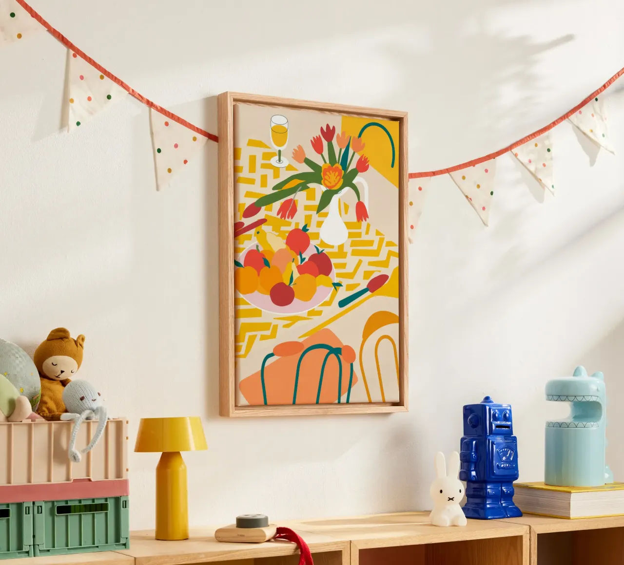 Scena di banchetto illuminata dal sole tela da Kamera Obskura