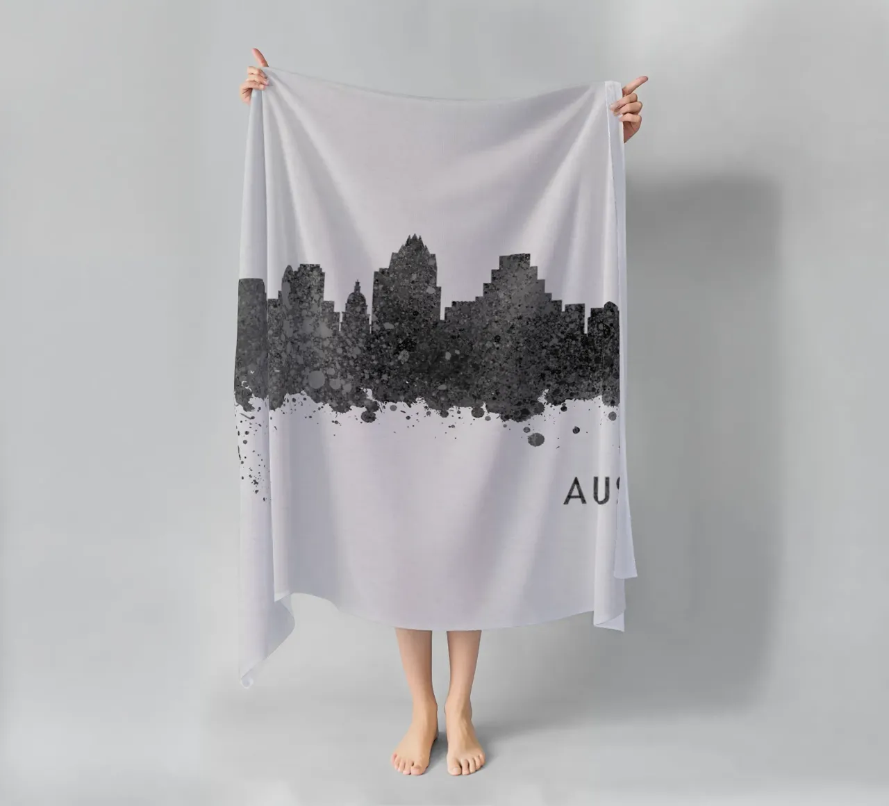 Austin Texas beach towel by Travelstudio