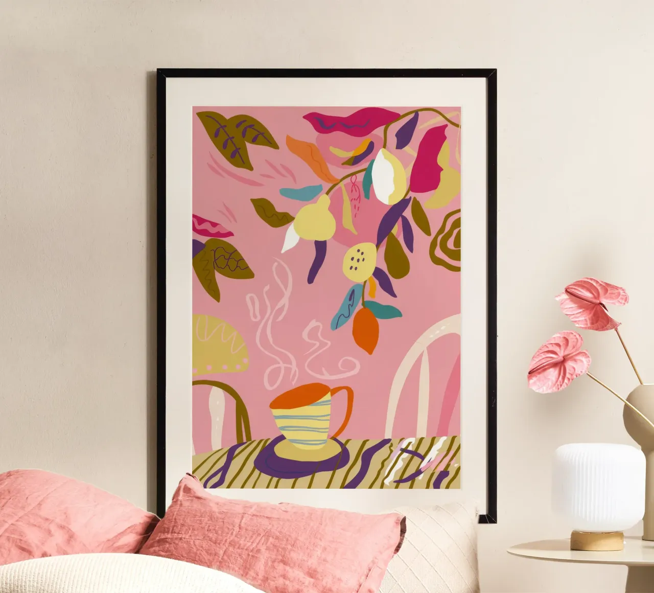 Fantasia astratta di frutta poster da Kamera Obskura