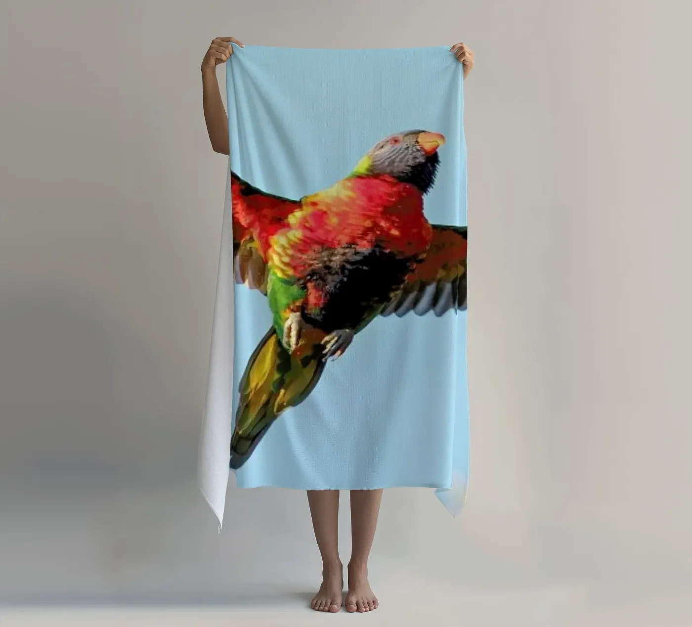 Lorry beach towel by Charlotte Curd