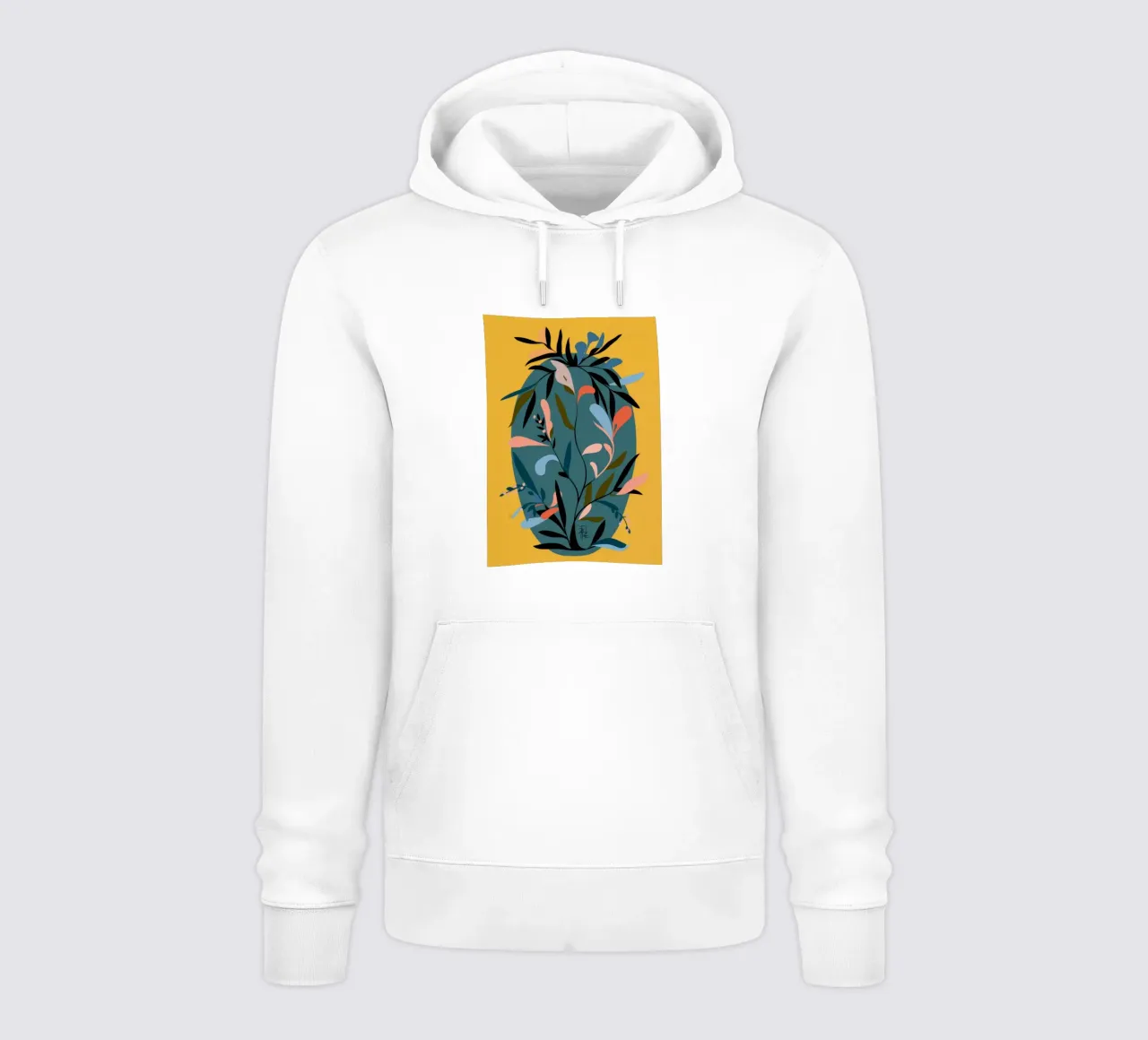 Silhouette botanica scura felpa con cappuccio da Kamera Obskura
