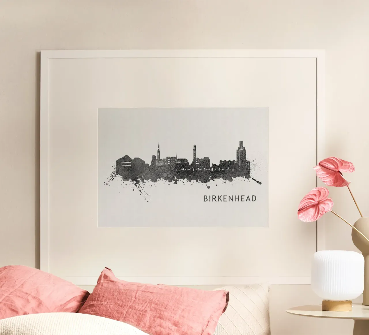 Birkenhead England poster con telaio in plastica da Travelstudio