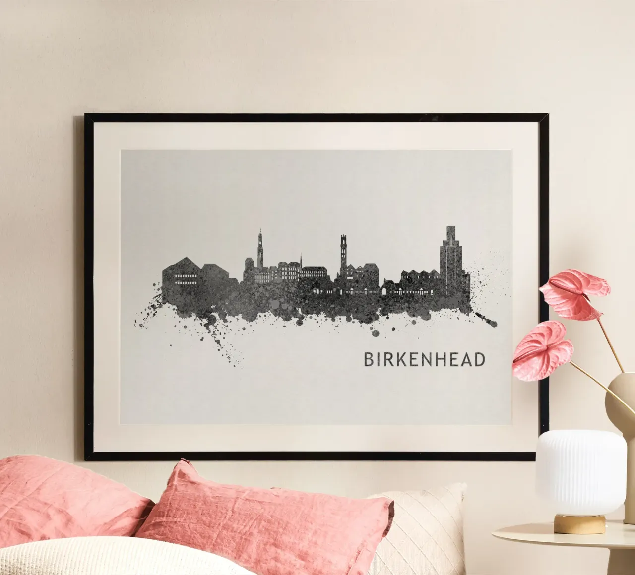 Birkenhead England poster con telaio in plastica da Travelstudio