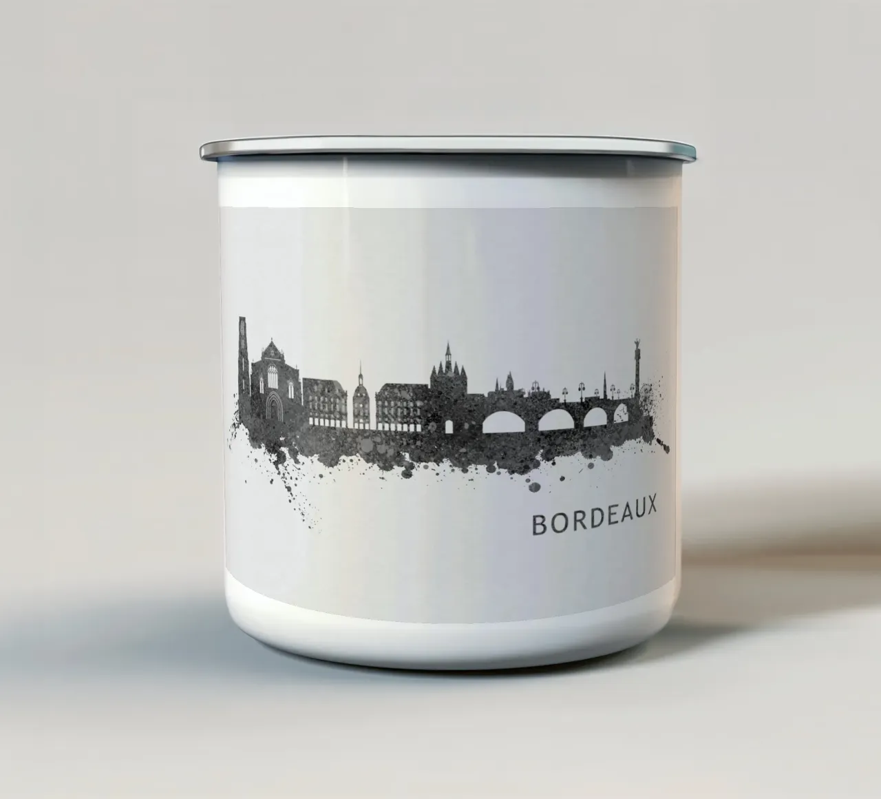 Bordeaux France tazza in smalto da Travelstudio