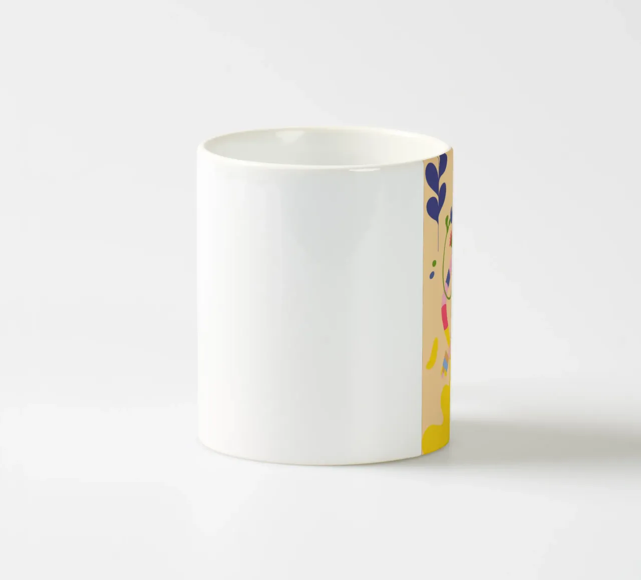 Speelse abstracte bloei keramische mok van Kamera Obskura