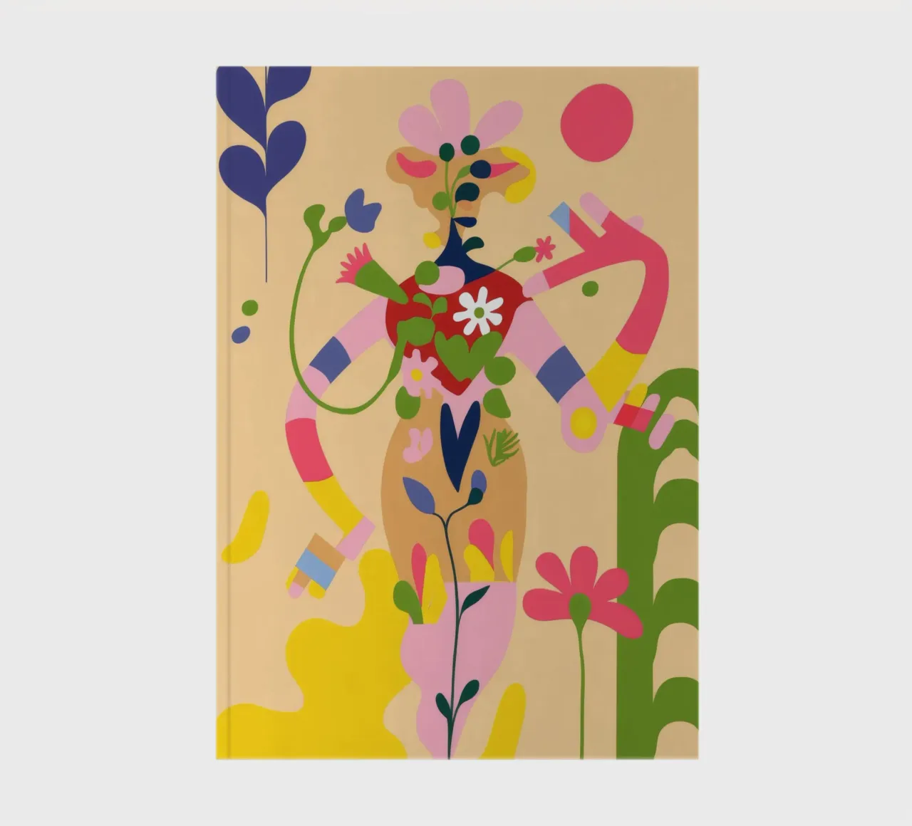 Playful Abstract Bloom notebook by Kamera Obskura
